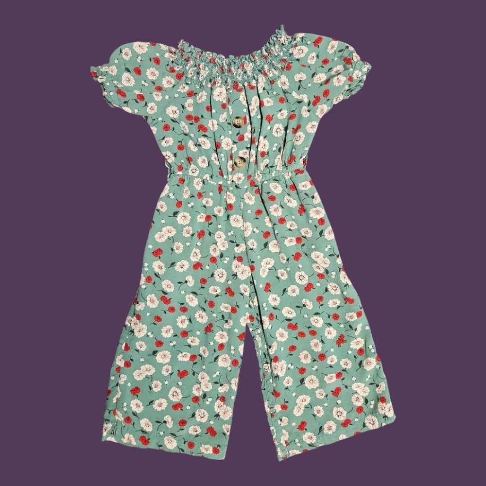Bailey's Blossoms Floral Girl's Jumpsuit 9-12 Months